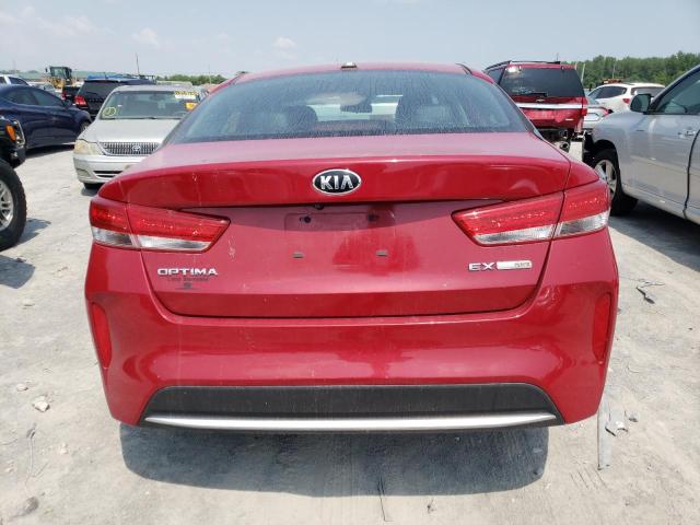 KNAGU4LE4J5023185 - 2018 KIA OPTIMA HYBRID RED photo 6