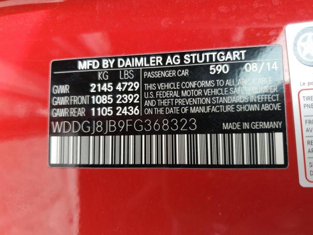 WDDGJ8JB9FG368323 - 2015 MERCEDES-BENZ C 350 4MATIC RED photo 12