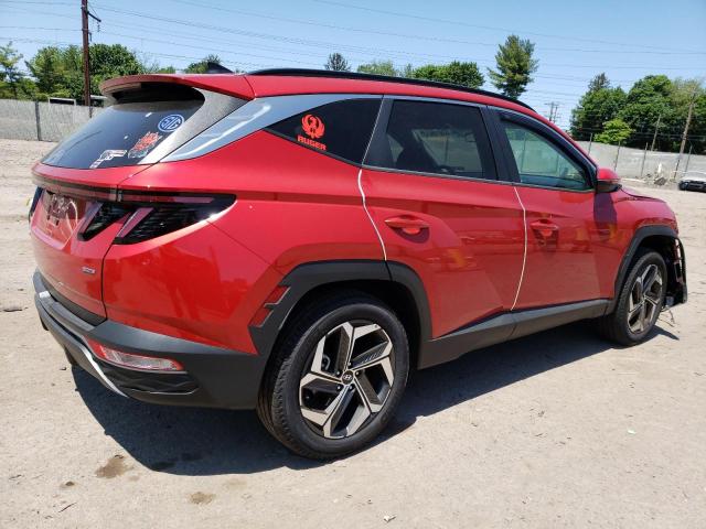 5NMJCCAE9NH095625 - 2022 HYUNDAI TUCSON SEL RED photo 3