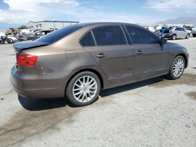 3VW2K7AJ6EM257135 - 2014 VOLKSWAGEN JETTA BASE BROWN photo 3