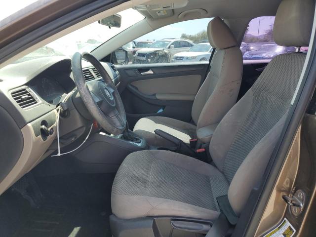 3VW2K7AJ6EM257135 - 2014 VOLKSWAGEN JETTA BASE 棕色 照片 7