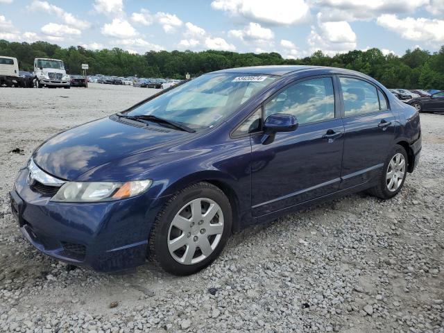 2HGFA16559H507826 - 2009 HONDA CIVIC LX BLUE photo 1