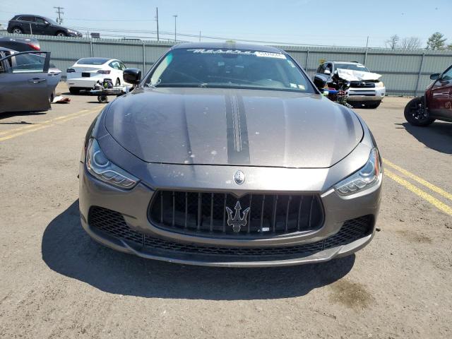 ZAM57RTA2F1154069 - 2015 MASERATI GHIBLI S GRAY photo 5