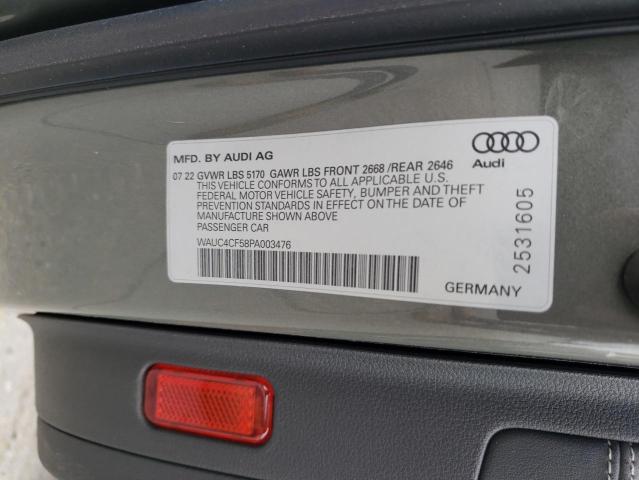 WAUC4CF58PA003476 - 2023 AUDI S5 PREMIUM PLUS 灰色 照片 12