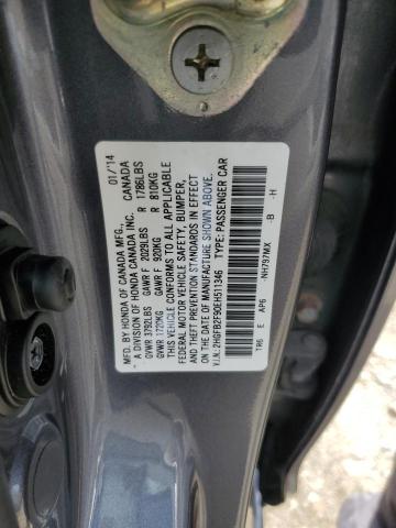 2HGFB2F90EH511346 - 2014 HONDA CIVIC EXL Grafit foto 13