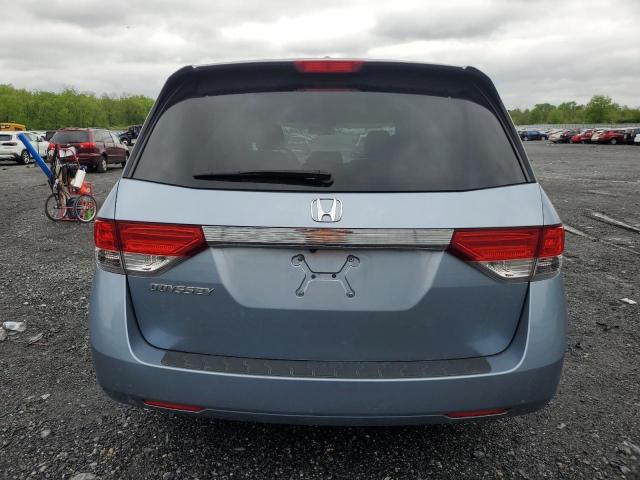 5FNRL5H63EB024001 - 2014 HONDA ODYSSEY EXL BLUE photo 6