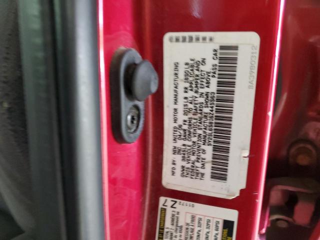 5Y2SL65816Z445563 - 2006 PONTIAC VIBE RED photo 12