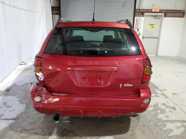 5Y2SL65816Z445563 - 2006 PONTIAC VIBE RED photo 6