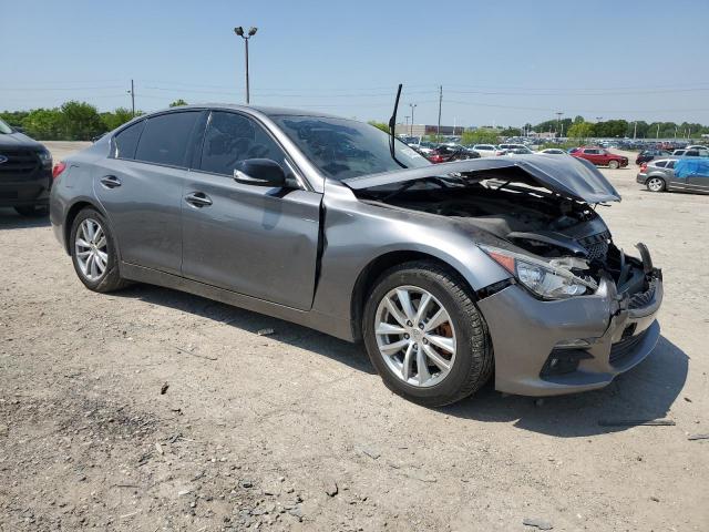 JN1BV7AR1FM415767 - 2015 INFINITI Q50 BASE GRAY photo 4