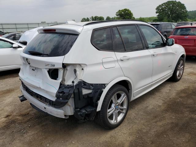 5UXWX9C50D0D05202 - 2013 BMW X3 XDRIVE28I WHITE photo 3