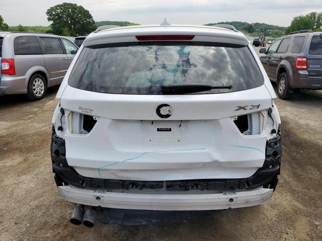 5UXWX9C50D0D05202 - 2013 BMW X3 XDRIVE28I WHITE photo 6