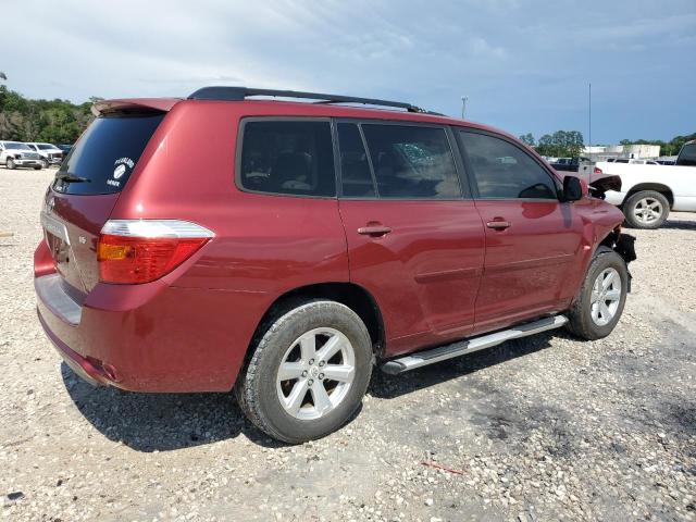 JTEDS41A082002143 - 2008 TOYOTA HIGHLANDER BURGUNDY photo 3