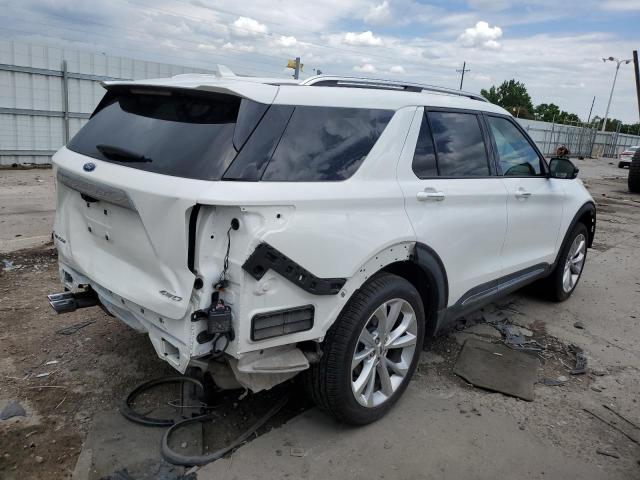 1FM5K8HC3PGA01685 - 2023 FORD EXPLORER PLATINUM WHITE photo 3