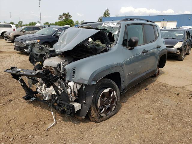 ZACCJBAB7HPG28911 - 2017 JEEP RENEGADE SPORT GRAY photo 1