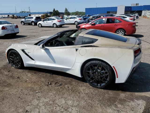 1G1YB2D77K5117170 - 2019 CHEVROLET CORVETTE STINGRAY 1LT WHITE photo 2