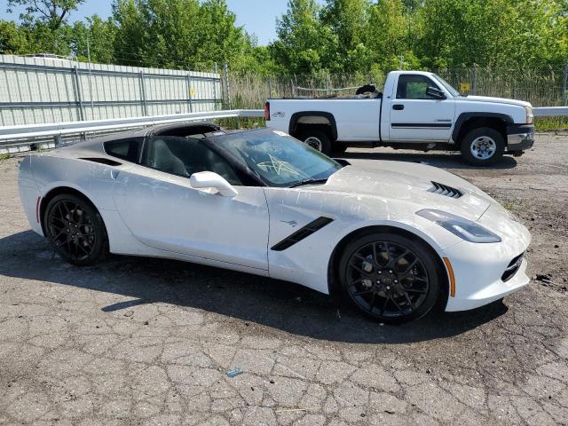 1G1YB2D77K5117170 - 2019 CHEVROLET CORVETTE STINGRAY 1LT WHITE photo 4