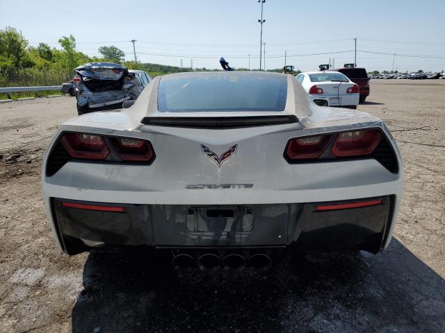1G1YB2D77K5117170 - 2019 CHEVROLET CORVETTE STINGRAY 1LT WHITE photo 6