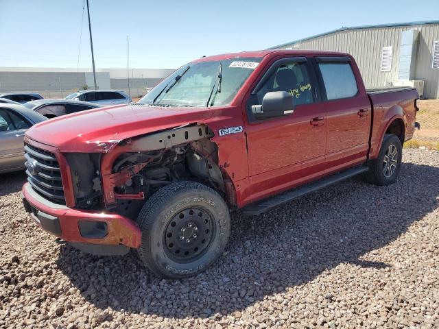 1FTEW1EF7GFA24682 - 2016 FORD F150 SUPERCREW RED photo 1