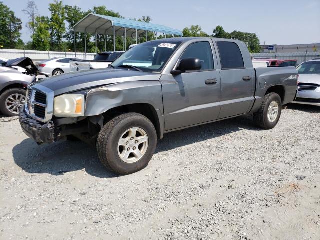 1D7HW48N86S626973 - 2006 DODGE DAKOTA QUAD SLT GRAY photo 1