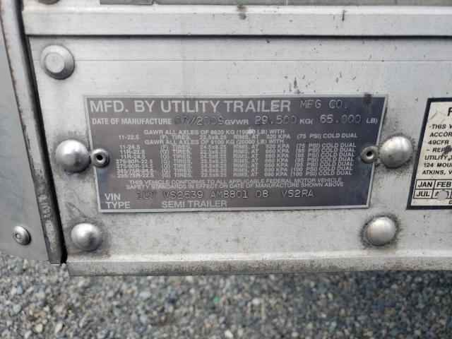 1UYVS2539AM880108 - 2010 UTILITY TRAILER WHITE photo 10