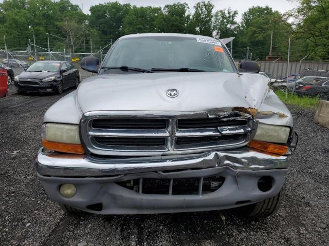 1D7HG48N34S774328 - 2004 DODGE DAKOTA QUAD SLT SILVER photo 5