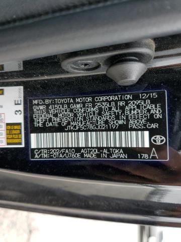 JTKJF5C78GJ021197 - 2016 TOYOTA SCION TC 黑色 照片 12