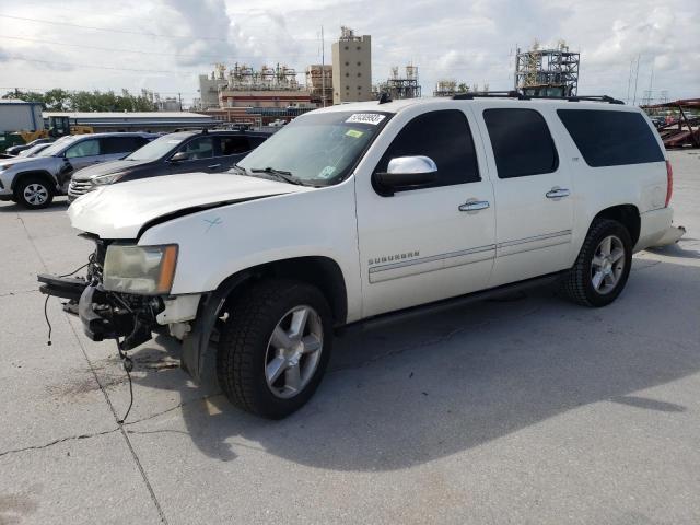 1GNSCKE04BR166712 - 2011 CHEVROLET SUBURBAN C1500 LTZ WHITE photo 1