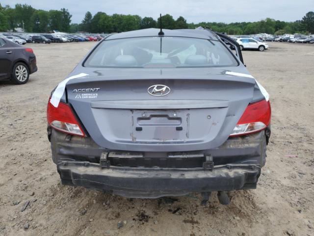 KMHCT4AE7GU996692 - 2016 HYUNDAI ACCENT SE GRAY photo 6