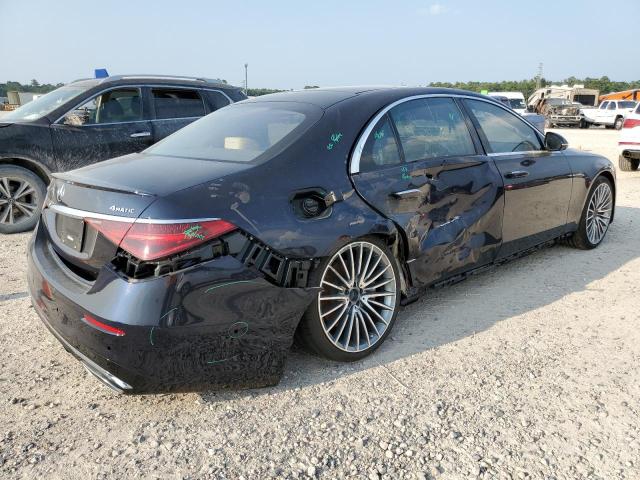 W1K6G7GB3NA157664 - 2022 MERCEDES-BENZ S 580 4MATIC BLUE photo 3