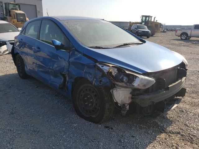 KMHD35LH0HU364426 - 2017 HYUNDAI ELANTRA GT BLUE photo 4