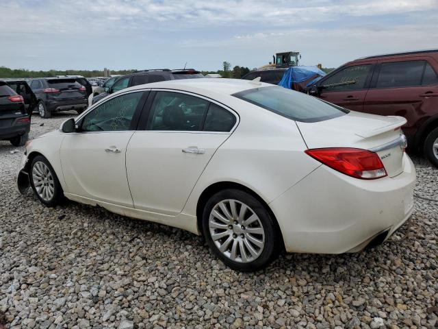 2G4GV5GV9C9190997 - 2012 BUICK REGAL GS WHITE photo 2