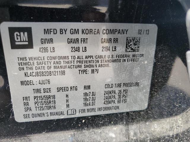 KL4CJBSB2DB121198 - 2013 BUICK ENCORE CONVENIENCE 石墨色 照片 12