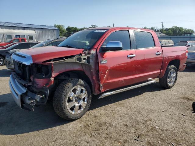 5TFAY5F1XEX343164 - 2014 TOYOTA TUNDRA CREWMAX PLATINUM RED photo 1