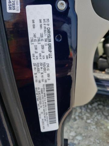 2C4RC1CG5DR716630 - 2013 CHRYSLER TOWN & COU TOURING L BLUE photo 13