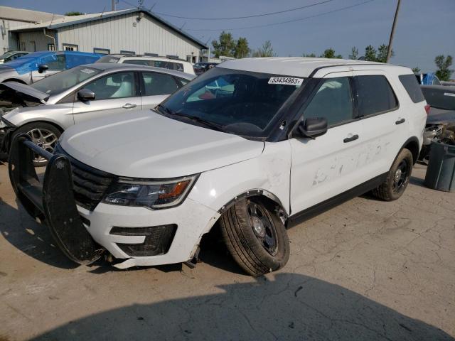 1FM5K8AR7KGB28298 - 2019 FORD EXPLORER POLICE INTERCEPTOR WHITE photo 1