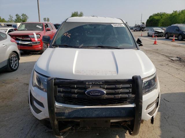 1FM5K8AR7KGB28298 - 2019 FORD EXPLORER POLICE INTERCEPTOR WHITE photo 5