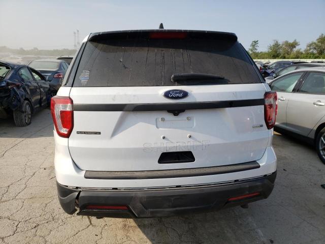 1FM5K8AR7KGB28298 - 2019 FORD EXPLORER POLICE INTERCEPTOR WHITE photo 6