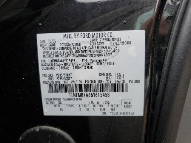 1LNFM87A66Y615458 - 2006 LINCOLN LS 黑色 照片 12