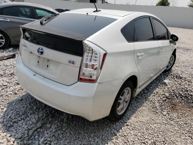 JTDKN3DU1B1405001 - 2011 TOYOTA PRIUS WHITE photo 3