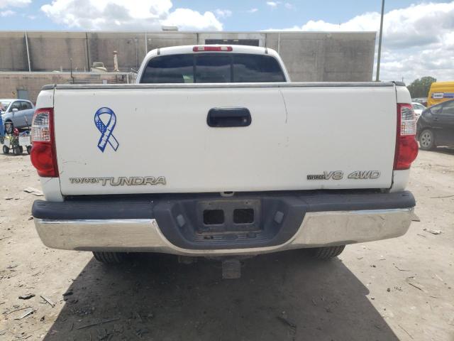 5TBBT44146S485901 - 2006 TOYOTA TUNDRA ACCESS CAB SR5 WHITE photo 6