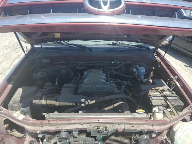 5TBRT34153S378277 - 2003 TOYOTA TUNDRA ACCESS CAB SR5 BURGUNDY photo 11