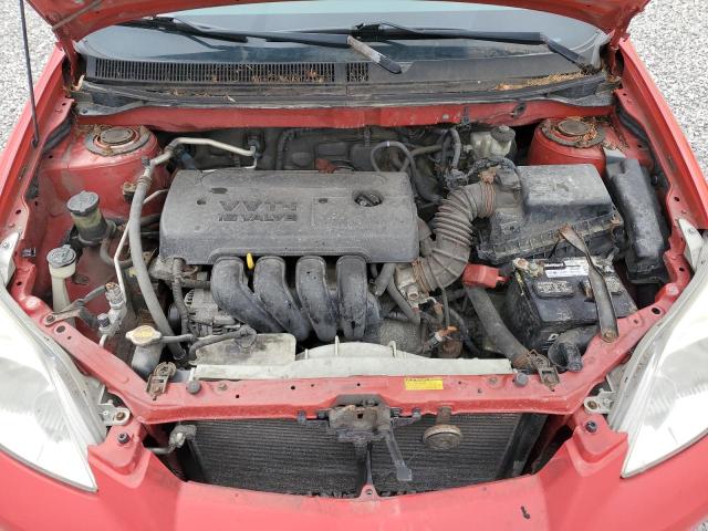 2T1KR32E87C650736 - 2007 TOYOTA COROLLA MA XR RED photo 11