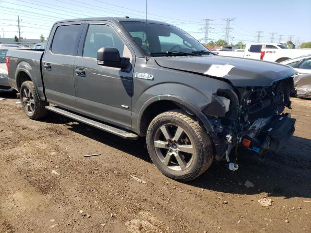 1FTEW1EP3GKD71569 - 2016 FORD F150 SUPERCREW GRAY photo 4