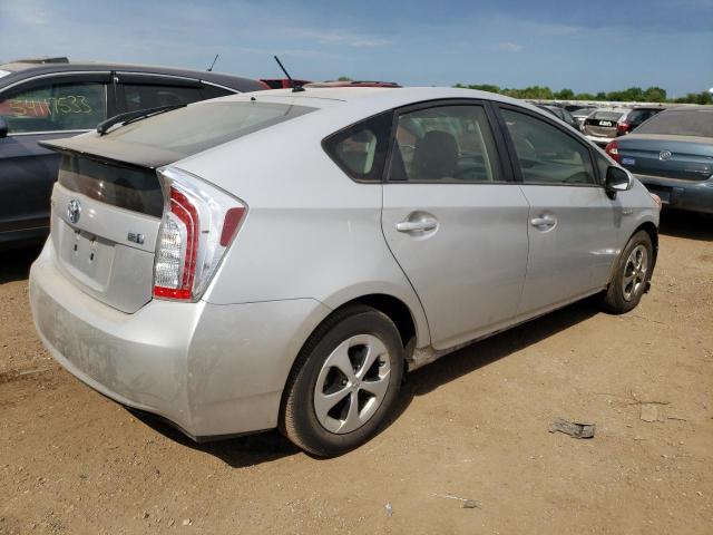 JTDKN3DU8E1772000 - 2014 TOYOTA PRIUS SILVER photo 3