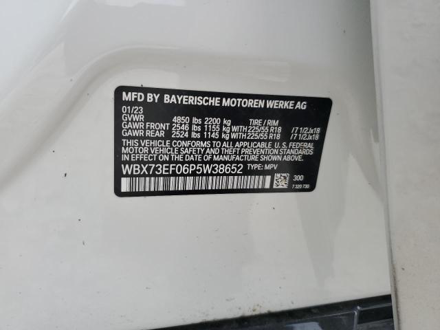 WBX73EF06P5W38652 - 2023 BMW X1 XDRIVE28I WHITE photo 12