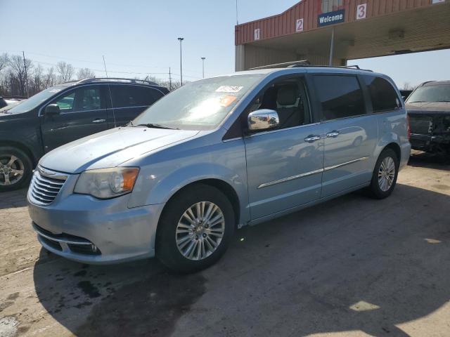 2C4RC1CG9CR297521 - 2012 CHRYSLER TOWN & COU TOURING L BLUE photo 1