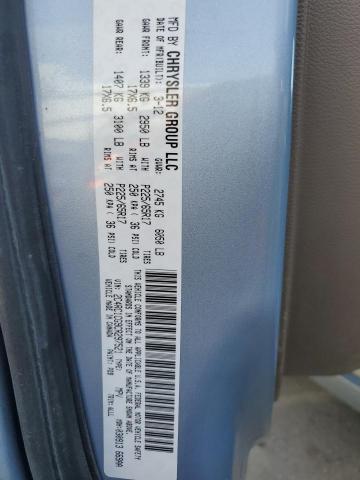 2C4RC1CG9CR297521 - 2012 CHRYSLER TOWN & COU TOURING L BLUE photo 13