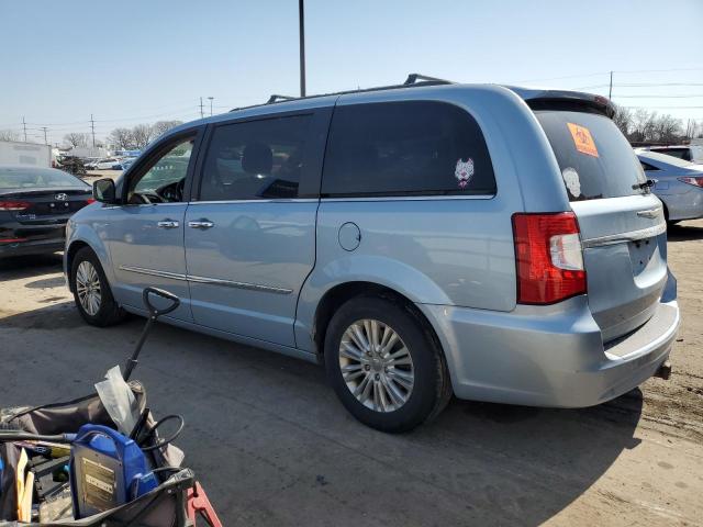 2C4RC1CG9CR297521 - 2012 CHRYSLER TOWN & COU TOURING L BLUE photo 2
