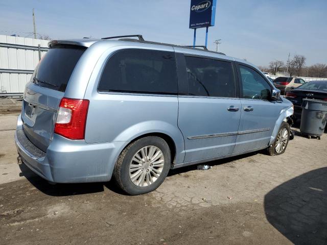 2C4RC1CG9CR297521 - 2012 CHRYSLER TOWN & COU TOURING L BLUE photo 3