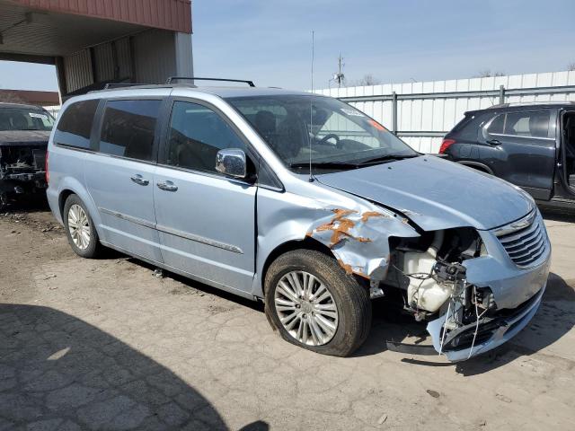 2C4RC1CG9CR297521 - 2012 CHRYSLER TOWN & COU TOURING L BLUE photo 4